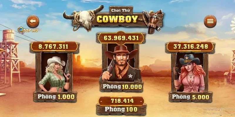 Game nổ hũ cao bồi đem tới trải nghiệm vùng miền Tây hoang dã
